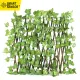 Smart Sensor Simulation Fence Fence Telescopic Fence Fake Flowers Green Leaves Outdoor Garden Fence Wall Guardrail Decorative Leaves Blocking Plants Small Fence-Little Creeper. 