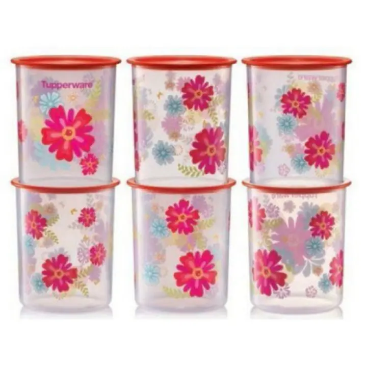 Tupperware One Touch Canister Small Fortune Blooms 2L (1)