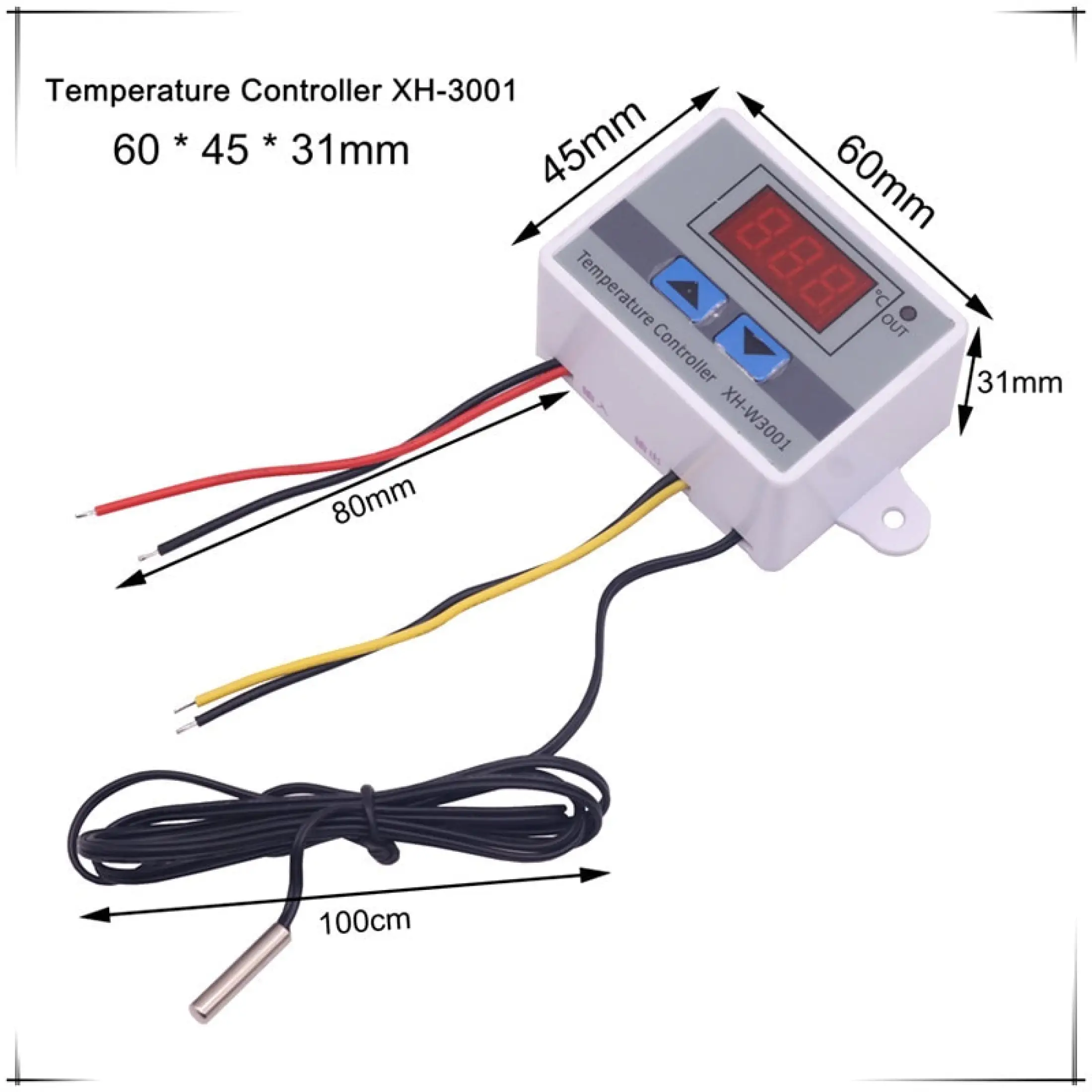 Xh W3001 Digital Led Temperature Controller 2 24 12v 1w 240w 1500w For Arduino Cooling Heating Switch Thermostat Sensor Lazada Ph