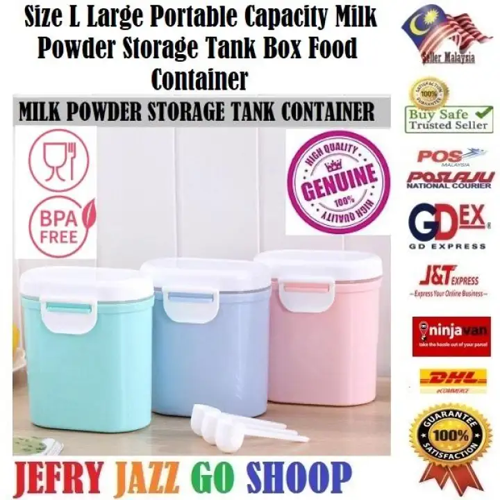 Bekas Penyimpan Serbaguna Mudah Alih Kedap Udara Lengkap Sudu Bersaiz Besar Lazada