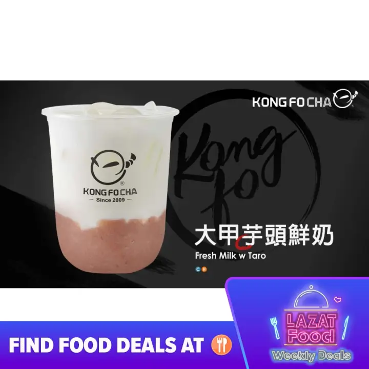 Kong Fo Cha Fresh Milk With Taro Regular Lazat F B Ecoupon Lazada