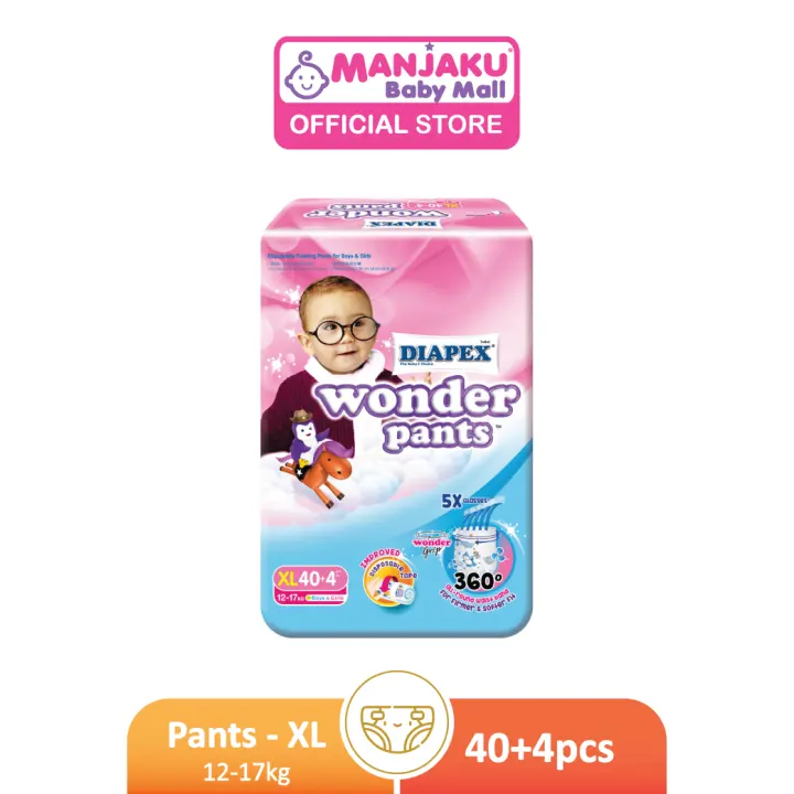 Diapex Wonder Pants Super Jumbo Pack Xl 40 Pcs Lazada