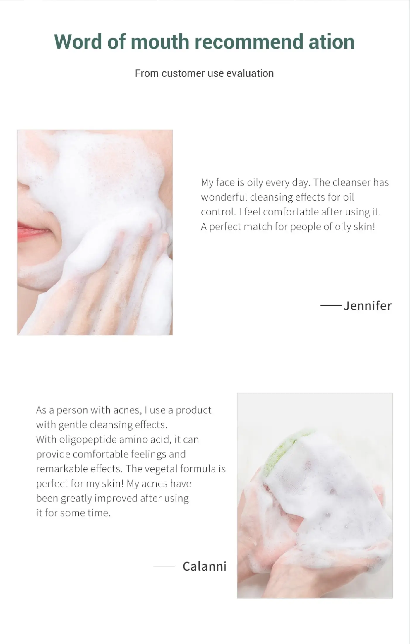 Lanbena Acne Treatment Facial Cleanser Oligopeptide Effective Anti Acne Oil Free Mild Dense Foam Unclog Pores Clear Breakouts Lazada Singapore