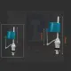 Compact Bottom Inlet Valve / Fill Valve - Cistern Fitting / Toilet Fittings / Toilet Flush / Cistern Inlet Valve. 