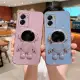 Phone Casing Vivo Y28 4G Y18 Y100 5G Y03 Y27s Y17s Y36 Y27 5G Y02 Y02A Y21 2021 Y21S Shinny Luxury Plating straight edge Craft with stand TPU Silicone Soft Phone Case vivo y27 with cute astronaut Bracket Phone Cover. 