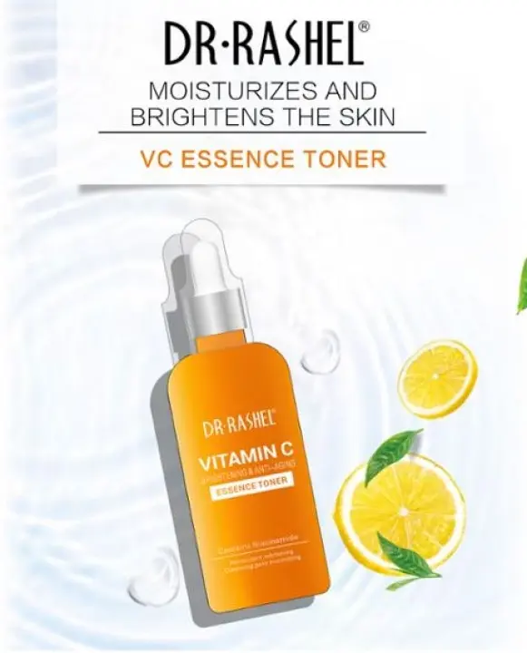 Dr Rashel Vitamin C Hyaluronic Acid Brightening Anti Aging Facial Toner 120ml Lazada