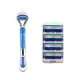 1 Handle+N Blades Men Razor Razors 5 Layer Razor For Face Care Compatible For Fuson razor. 