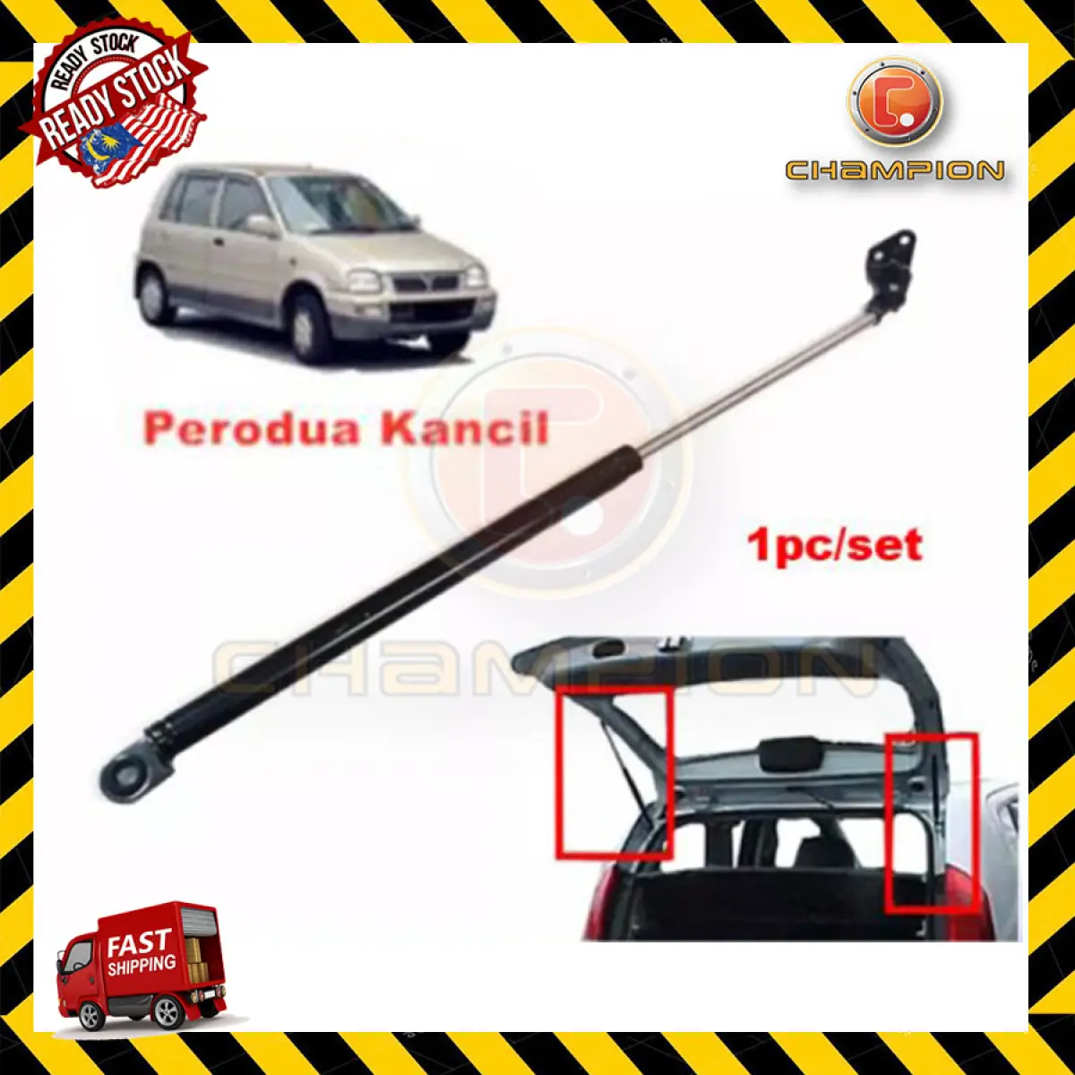 Perodua Kancil All Model Rear Bonnet Damper Boot Absorber Gas Spring Set Lazada