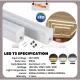 LED T5 Batten 1ft 2ft 3ft 4ft Plaster Ceiling Light Box Ceiling Light Light Through 3 Pin Complete Set Linear Light Lampu T5 Led Plaster Siling. 