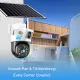V380 4K Dual Lens Solar Camera 4G Sim Wireless Outdoor Waterproof PIR Motion Detection Zoom CCTV Surveillance Low Powered IP Camara. 