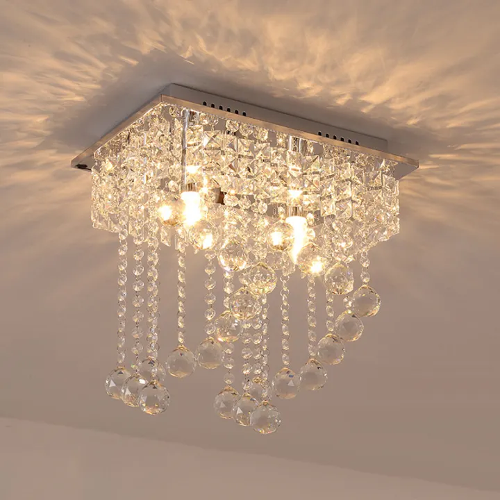 Whole Modern Crystal Chandelier Ceiling Light Fixture Lamp For Living Room Kitchen Bedroom Hallway Lighting Lazada Ph Whole Modern Crystal Chandelier, How Much For Electrician To Install Chandelier In Philippines