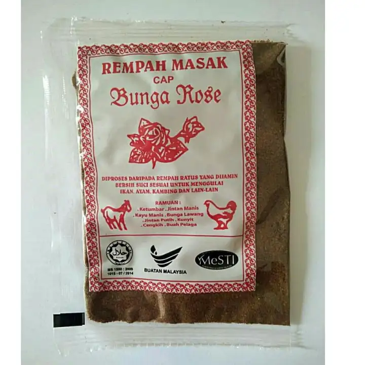 Rempah Masak Cap Bunga Rose Terengganuca Lazada