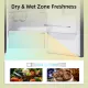 CHiQ 220L Retro Colourful No-Frost Refrigerator Multi Air Flow/Powerful Cooling/Silent Operation/Energy Saving CTM202N-RBK. 