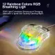 AULA S80 Game Mouse Transparent Mouse RGB Light Effect Ergonomic Design 6-speed DPI Adjustment Suitable for Game Office. 