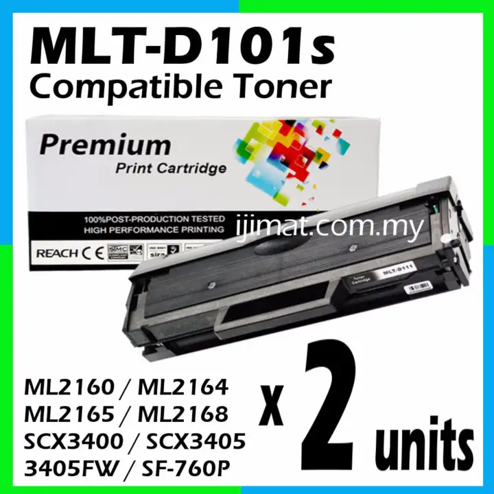 2 Units Samsung Mlt D101s Mltd101s High Quality Compatible Toner Cartridge For Samsung Ml 2161 2160 2164 2164w 2165 2166w 2165w Scx 3400 3401 3405 3406 3407 3401fh 3405w 3405fw 3406w 3406hw Sf 761 761p 760p