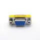 2 Pieces DB9 Female to Female 9Pin RS232 Serial Port Connector Adapter Plug Connecter RS232 COM Socket Adapter Mini Gender Changer. 