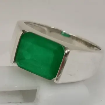 Beli Cincin Perak Batu Zamrud Pada Harga Terendah Lazada Com My