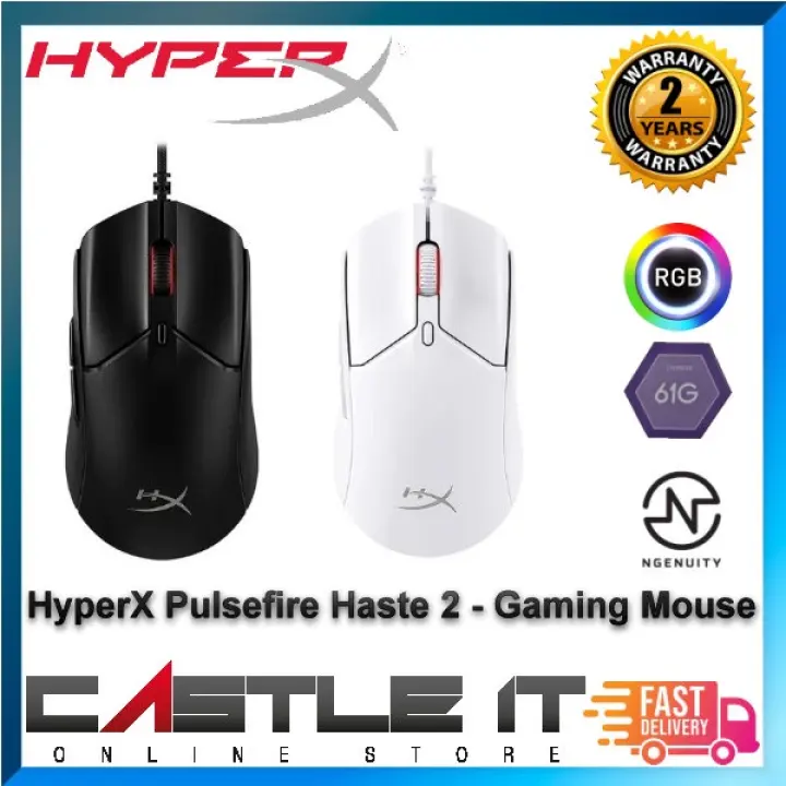 HYPER-X HYPERX PULSEFIRE HASTE 2 WIRED / WIRLESS GAMING MOUSE WITH PRECISION HYPERX 26K SENSOR MICE