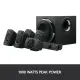 Logitech Z906 5.1 Surround Sound Speaker System, THX, Dolby & DTS Certified, 1000 Watts Peak Power, Multi -Device, Multiple Audio Inputs, UK Plug, PC/PS4/Xbox/Music Player/TV/Smartphone/Tablet. 
