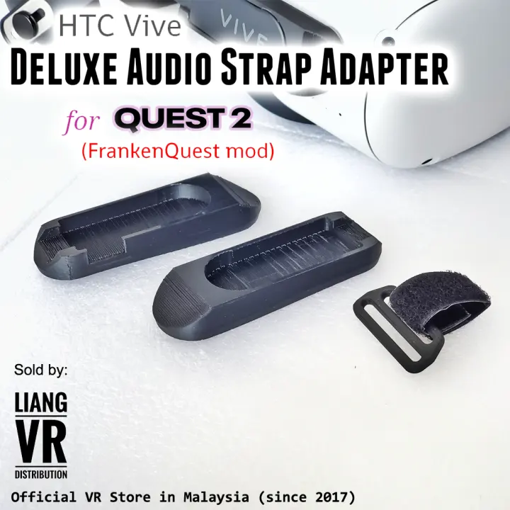 HTC Vive Deluxe Audio Strap Adapter for Oculus Quest 2 FrankenQuest Mod