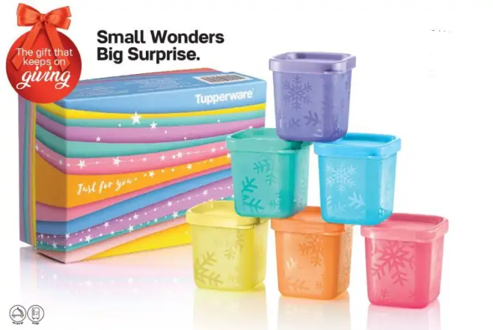Tupperware Rainbow Cubes Gift Set 80ml