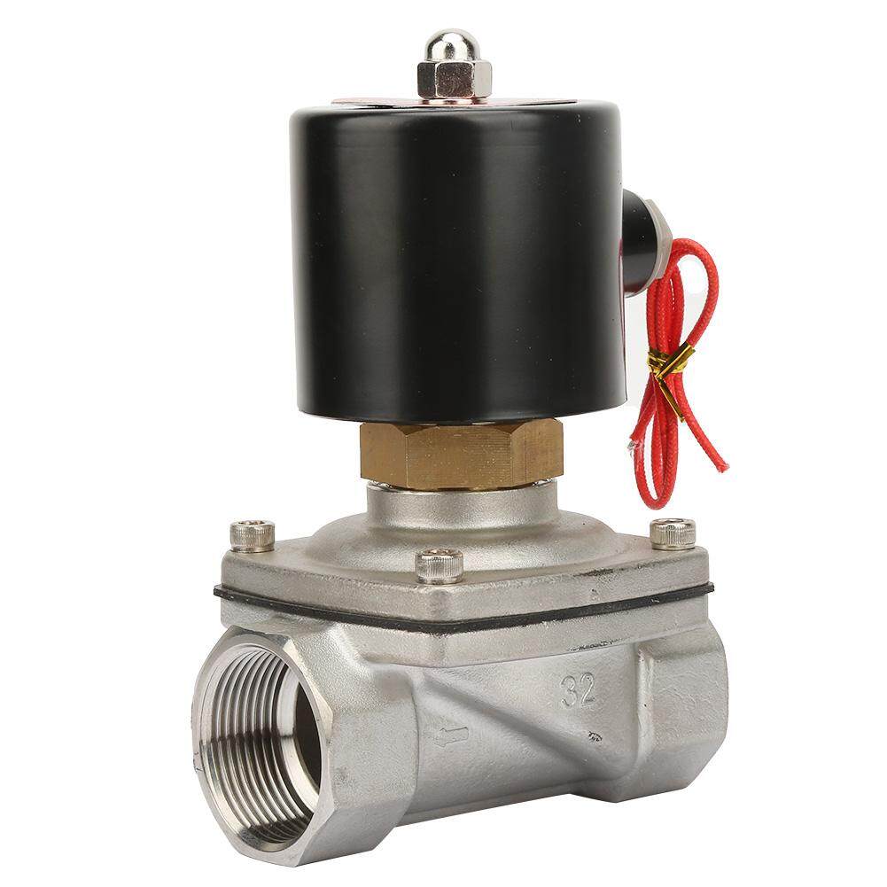 Electric Solenoid Valve G2 Normally Open Brass Electric Solenoid Valve for Water Air 0-1.6Mpa 232psi DC12V
