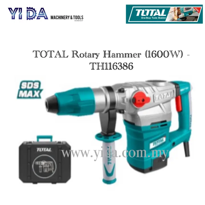 Total Rotary Hammer 1600w Th116386 Lazada