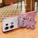 For Infinix Zero 30 4G 5G X6731 X6731B Smart 7 HD X6515 X6516 Tecno Spark Go 2023 Tecno POP 7 Pro BF7n BF6 BF7 BF7h Case With Teddy Bear Quicksand Colored Bead Three-dimensional Bracket. 