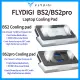 Flydigi BS2 BS2 Pro BS1 Laptop Cooling Pad Wind-Pressure Closed-Loop Turbo-Fan Dual Noise Reduction Intelligent Temperature Control 3-Angle Adjustable RGB Laptop Cooling Stand Wide Compatibility 15.6 inch-21 inch. 