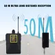 UHF Wireless Microphone Headset with Transmitter and Receiver, LED Digital Display Bodypack Transmitter Headset Mic-Matching headphones, lapel microphone, and rechargeable receiver with built-in 1/4 "teacher output, speech, interview, Vlog recording. 