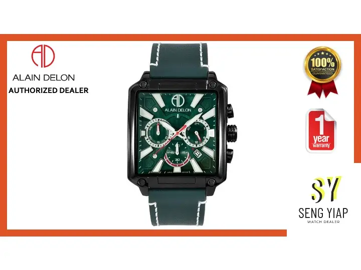 100 Original Alain Delon Chronograph Men Watch Ad458 1792c Jam Tangan Lelaki Lazada