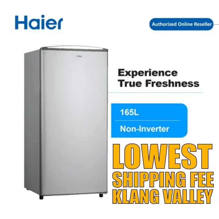 Haier Hr 165h Single Door 165l Refrigerator Peti Sejuk 1 Pintu R600a 2 Years Warranty Non