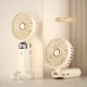 10000mAh Mini Fan USB Rechargeable Mini Fan Adjustable Cooling Fan Handheld Fan with Battery Display. 