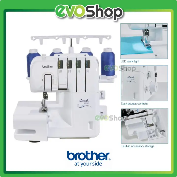 Brother Overlocker Sewing Machine 2104d Mesin Jahit Tepi Tepi Halus Tudung Lazada