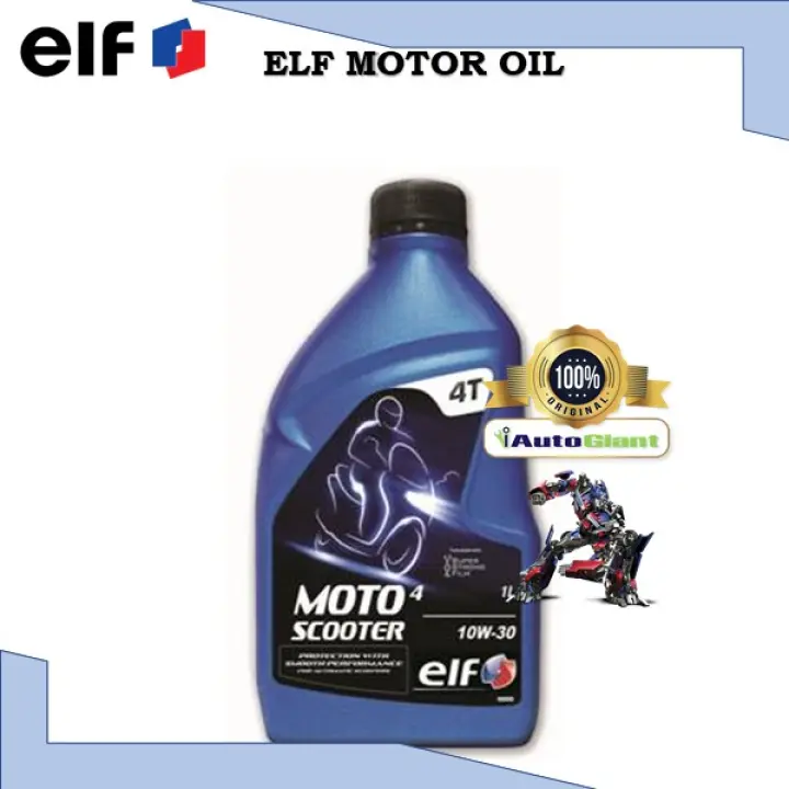 Elf Moto 4 Scooter 10w30 1l 100 Original New Stock Minyak Hitam Motor Lazada