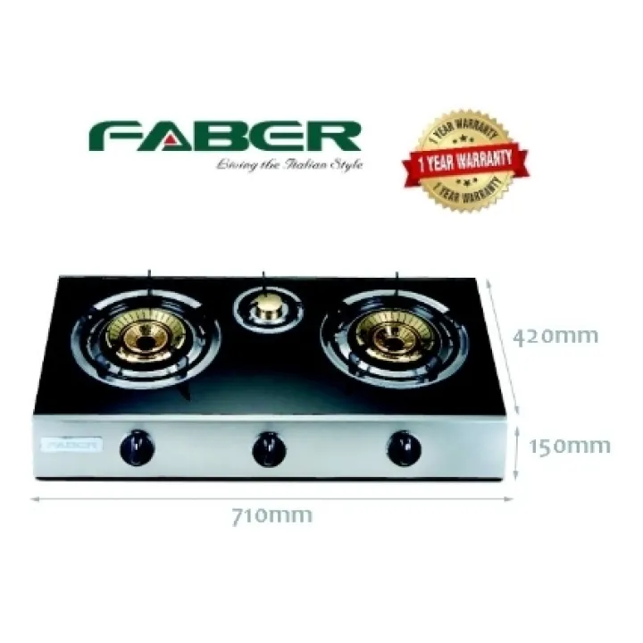 Faber Lhkc0383bl Gas Stoves Dapur Gas Glass Cooker Glazzimo Quuen Fc 8923 Black Lazada