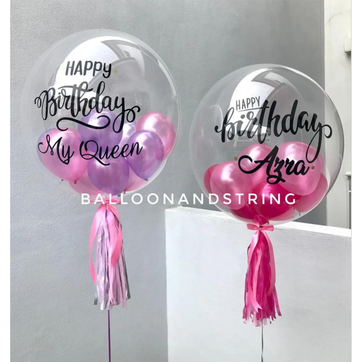9pcs Set Diy Wedding Birthday Party Decoration Balloons Helium Blue Latex Bobo Transparent Balloon Party Baby Shower Decor Lazada
