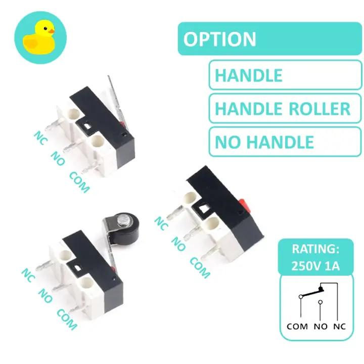 Micro Limit Switch Push Button 250VAC 1A