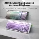 【DELIVER IN 3 DAYS】 ZIFRIEND ZT99 99 Keys Gasket Mechanical Keyboard Wired / Bluetooth / 2.4G 3 Modes Side Engraved Gaming Keyboard Customized Double PBT Keycaps Layer Silencer RGB / White Backlight 3 / 5 Pin Hot Swappable Noah Silver Switch. 