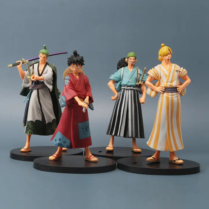 17cm One Piece The Grandline Men Roronoa Zoro Vinsmoke Sanji Trafalgar Nami Boa Hancock Land Of Wano Country Ver Action Figure Lazada Singapore
