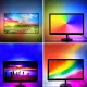 For Ambilight DIY Durable 60LED/M 1-5M RGB Dream Color USB LED Strip Light TV PC Background Strip Lighting Color Changing with Screen - 3M. 