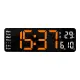 Large LED Digital Wall Clock Remote Control Temp Date Week Display Memory Table Watch Wall-mounted Dual Electronic Alarms Clocks. 