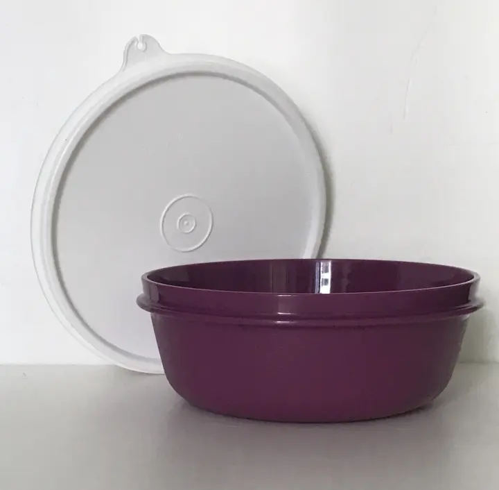 Tupperware Modular  Bowl (1) 600ml -  Purple. Dimension: 18 cm (D) x 10.2 cm (H)