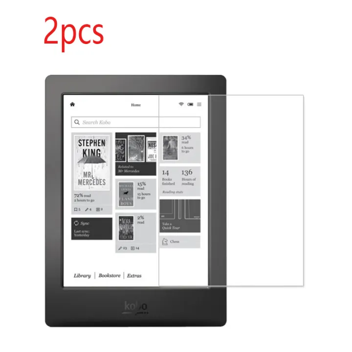 Tempered Glass HD Screen Protector For Kobo libra 2/Kobo libra H2O/Kobo Sage 8.0inch/Kobo Clara 2E  , 2pcs