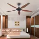 NSB Ceiling Fan FD693 54'' DC Motor 5 ABS Blade Remote Control 9+9 Speed Timer Kipas Siling Syiling Cooling 风扇. 