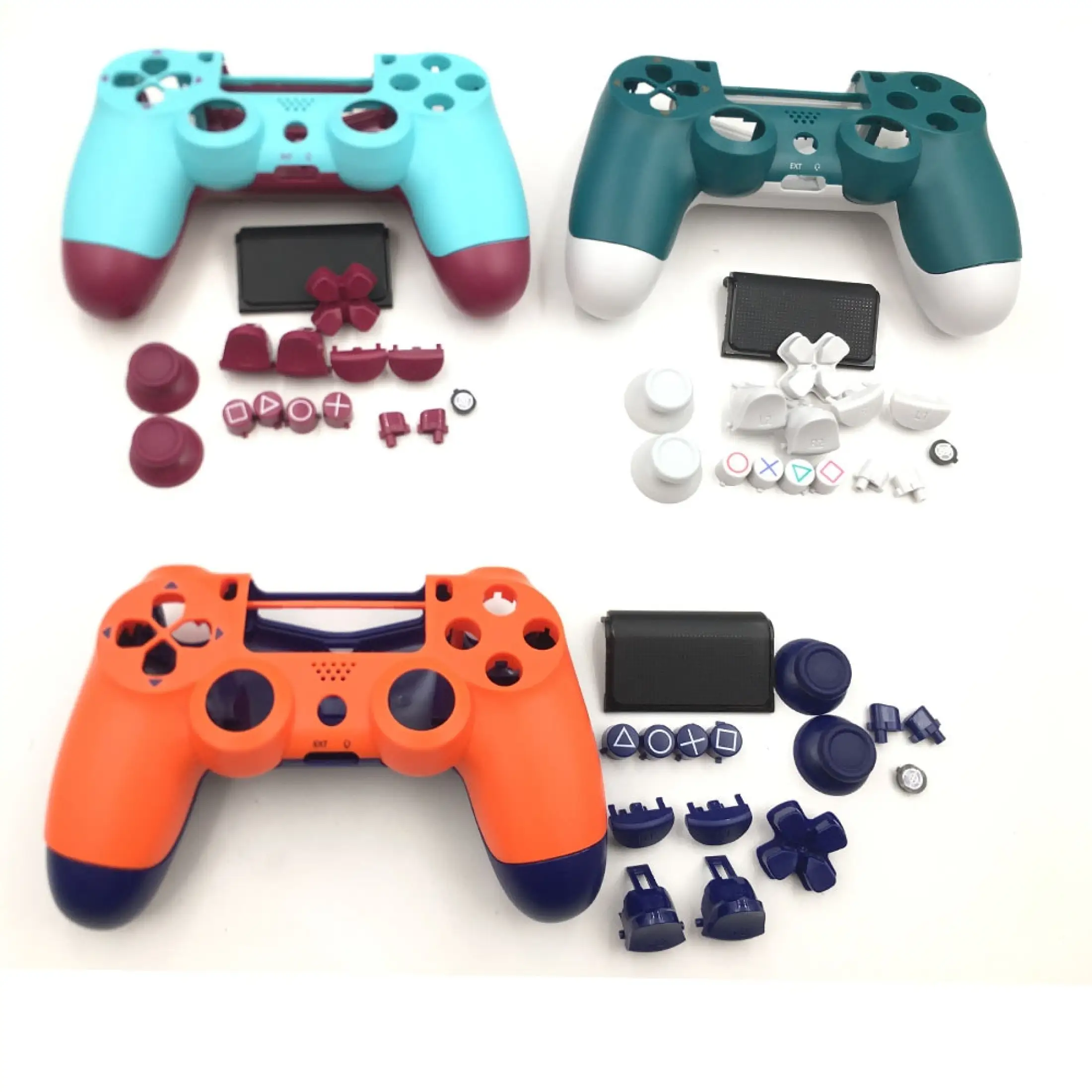 Berry Blue Sunset Orange Housing Shell Cover Button Kits Replacement For Ps4 Pro Slim 4 0 Jds 040 Controller Lazada Ph