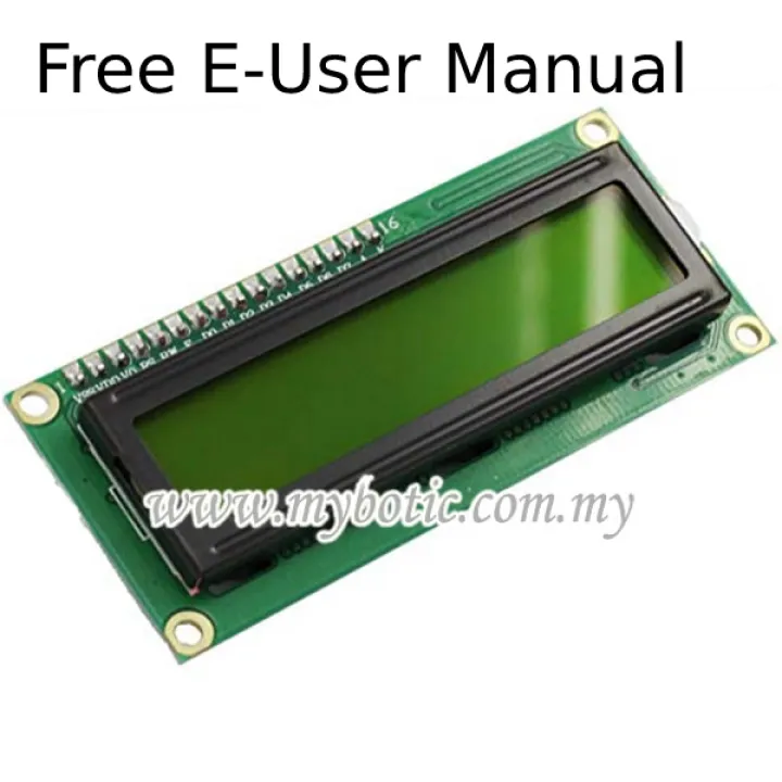 Arduino I2C Serial LCD 16x2 (Yellow backlight)