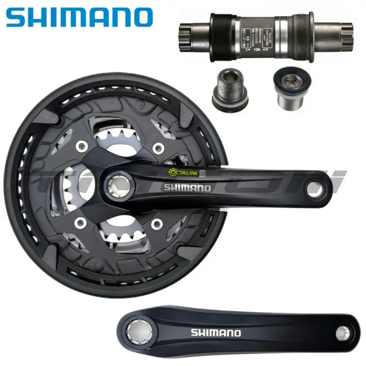 Shimano Alivio FC-T4010 MTB Bike 3x9 Speed Octalink Crankset 48-36-26T 175mm Black