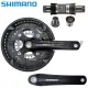 Shimano Alivio FC-T4010 MTB Bike 3x9 Speed Octalink Crankset 48-36-26T 175mm Black. 