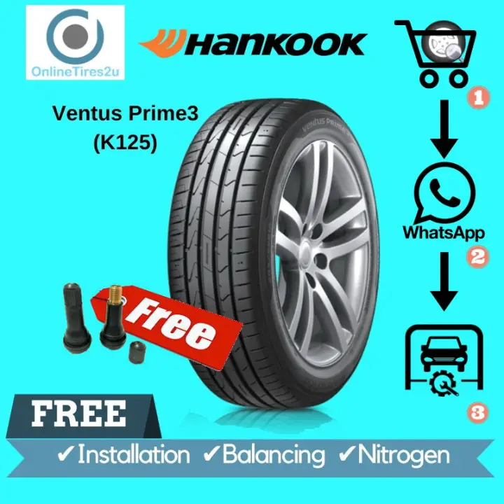 235 45r17 Hankook Ventus Prime3 K125 With Installation Lazada